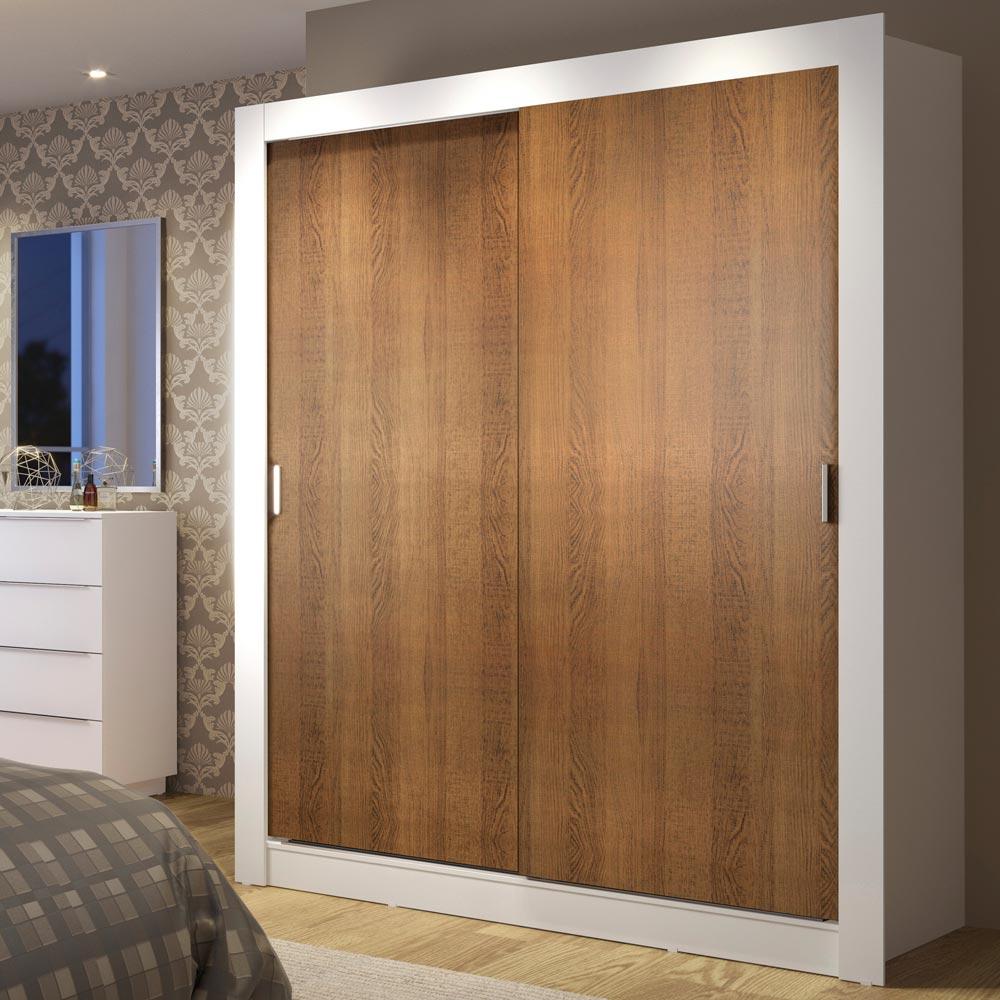 Closet Madesa Dallas Plus 2 Puertas Corredizas 4 Cajones