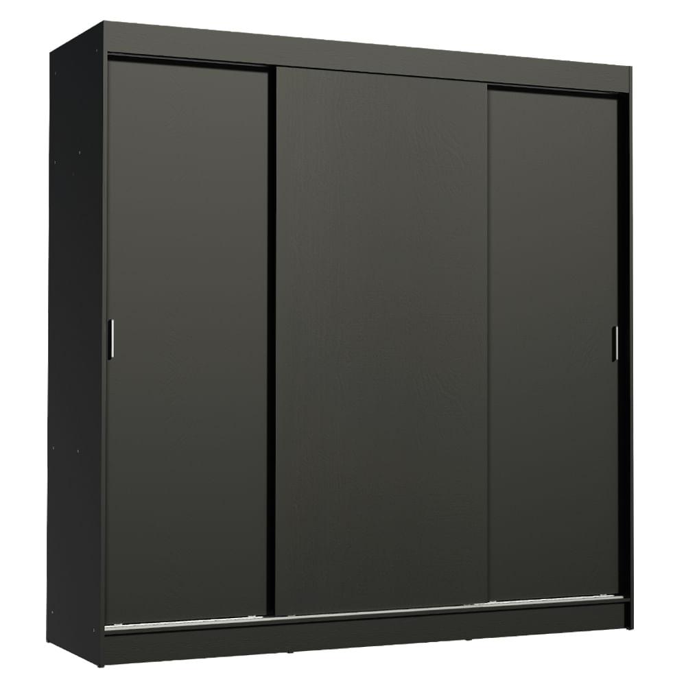 Foto 1 | Closet Madesa Negro de 3 Puertas