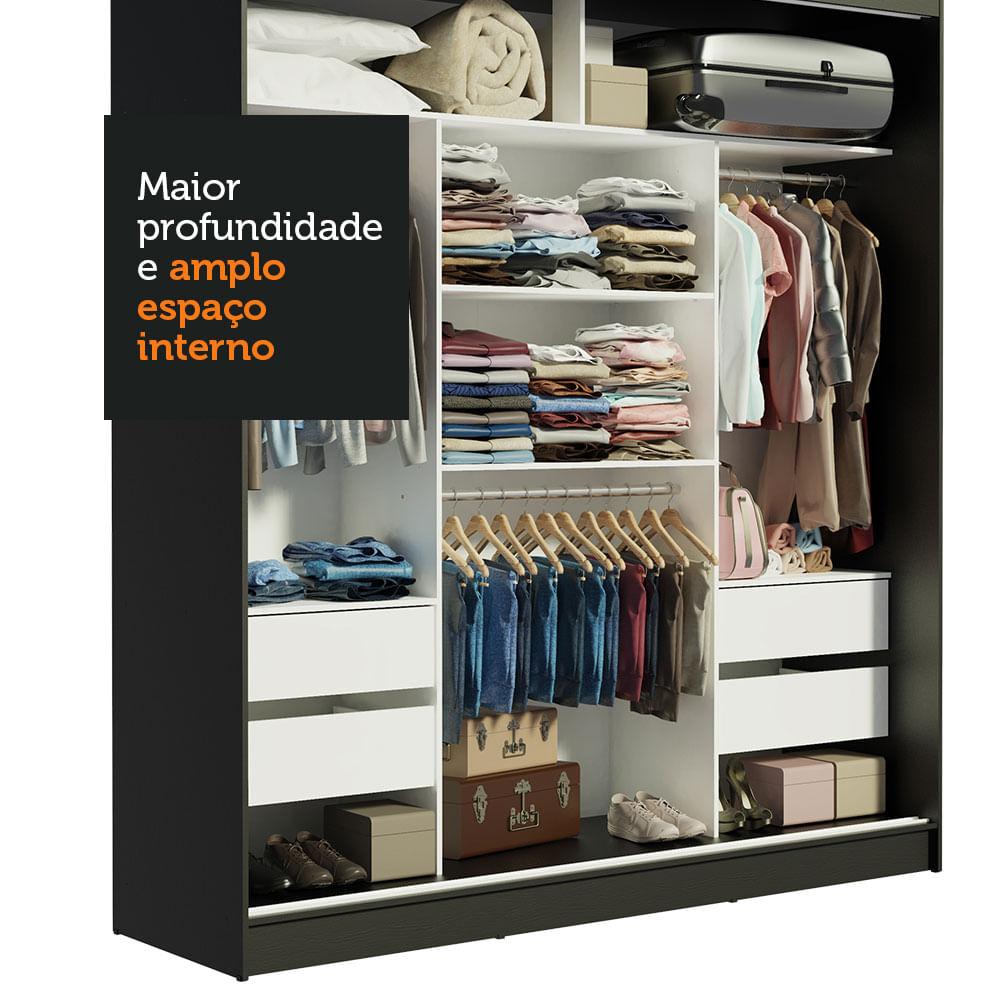 Foto 6 | Closet Madesa Negro de 3 Puertas