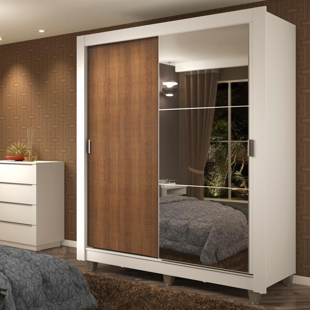 Foto 2 | Closet Madesa Blanco con Espejo