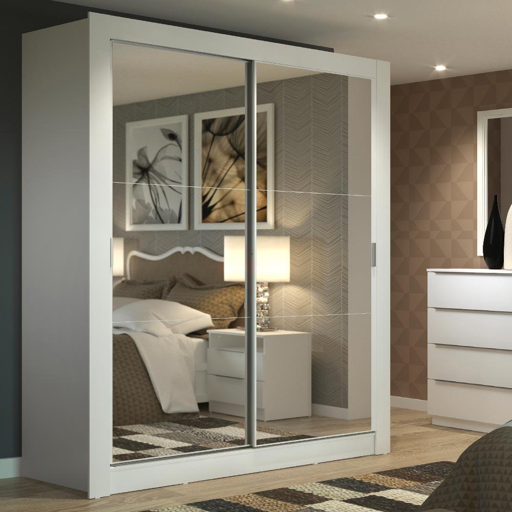 Foto 1 | Ropero Madesa Dallas 2 Puertas Corredizas Con Espejo 2 Cajones