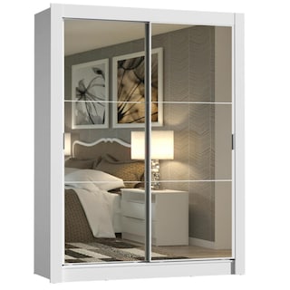 Foto 2 | Ropero Madesa Dallas 2 Puertas Corredizas Con Espejo 2 Cajones