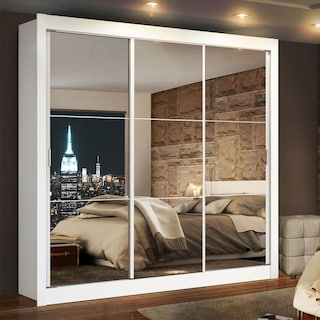 Foto 2 | Closet Madesa Blanco con Espejo