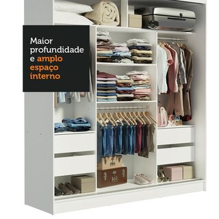Foto 6 | Closet Madesa Blanco con Espejo