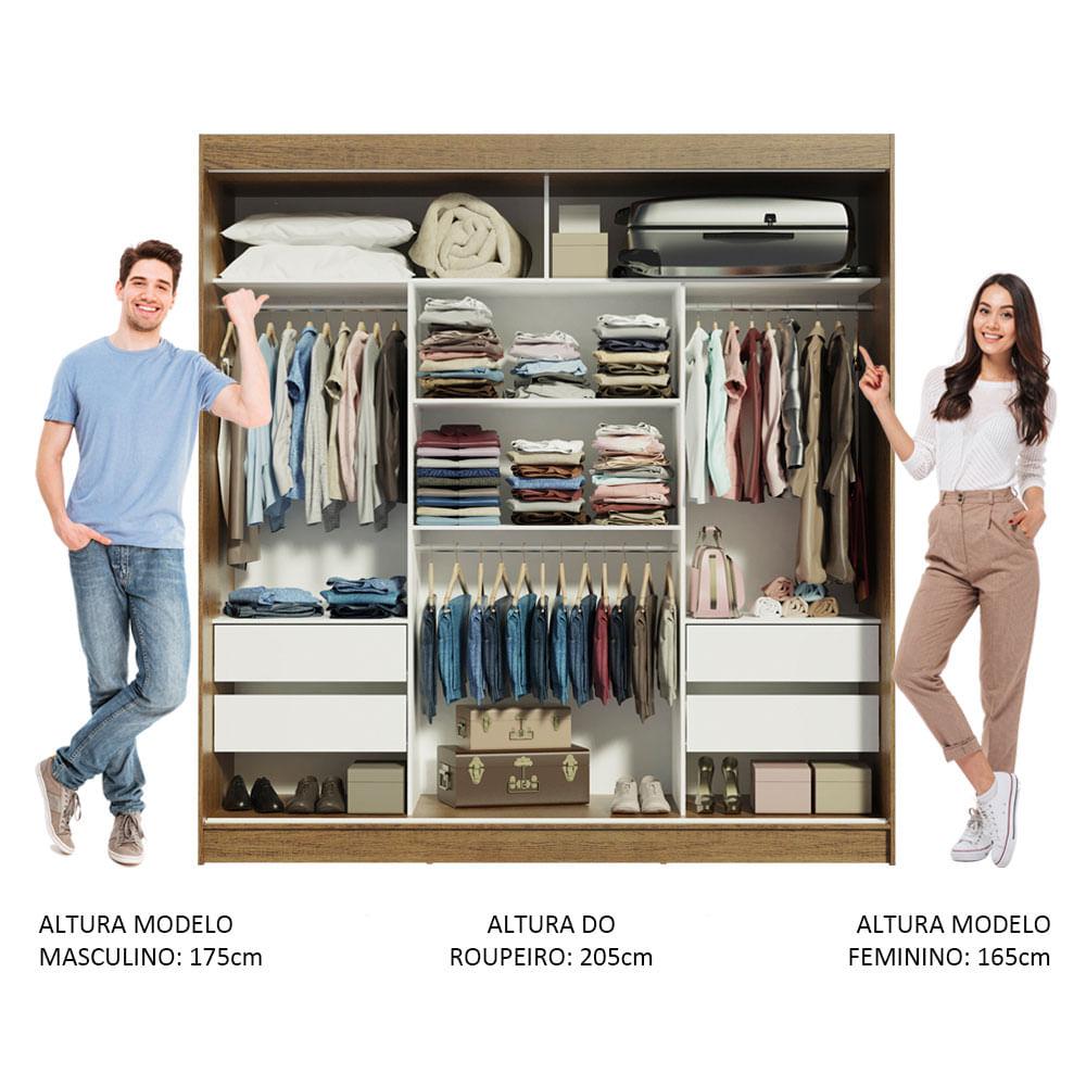 Foto 4 | Closet Madesa Negro con Espejo