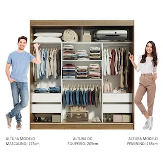 Foto 4 | Closet Madesa Negro con Espejo