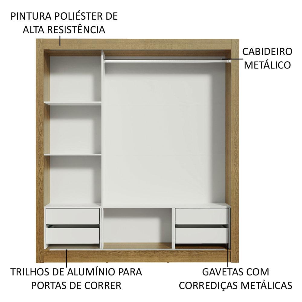 Foto 5 | Closet Madesa Marrón con Espejo