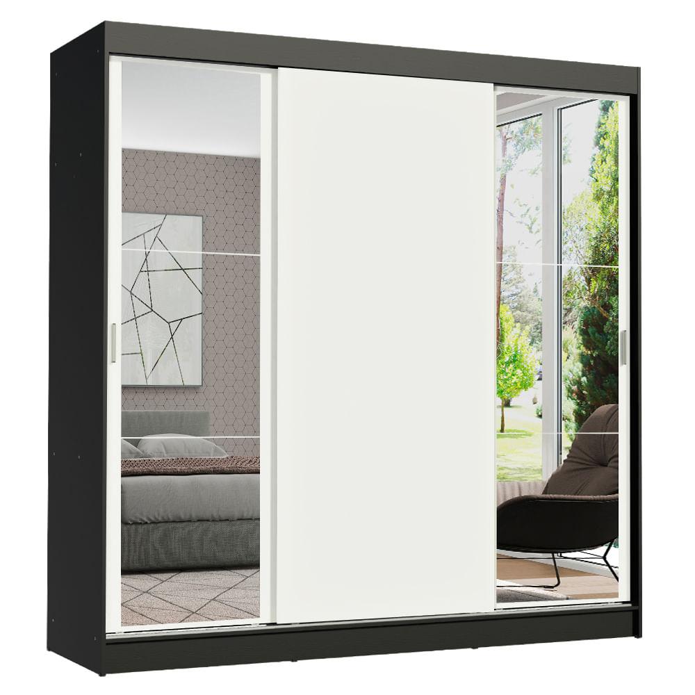 Foto 1 | Ropero Reno Madesa 3 Puertas Corredizas con Espejos