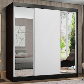 Foto 2 | Ropero Reno Madesa 3 Puertas Corredizas con Espejos