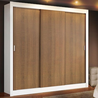 Foto 1 | Ropero Madesa Lyon Plus 3 Puertas Corredizas 4 Cajones Blanco