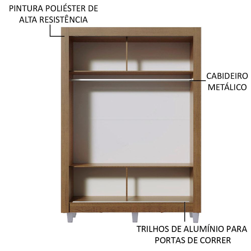 Foto 5 | Closet Madesa Denver con Patas 2 Puertas Corredizas