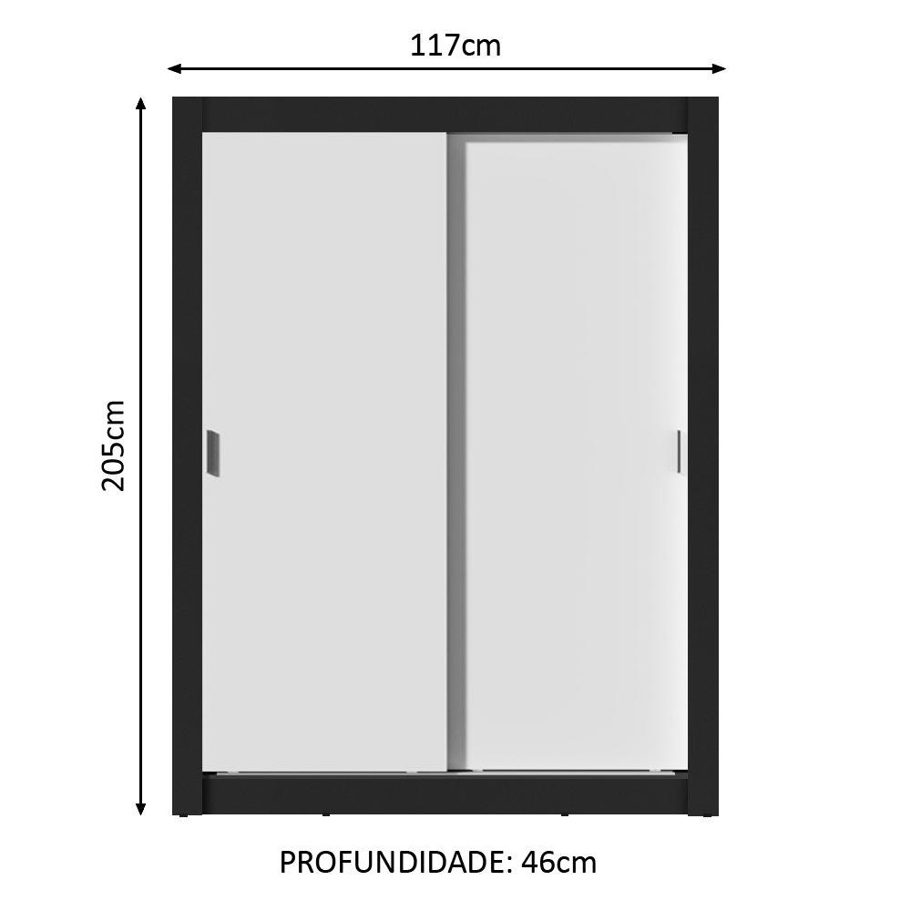 Foto 4 pulgar | Closet Madesa Dallas Plus 2 Puertas Corredizas 4 Cajones