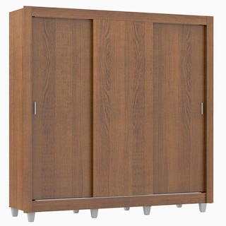 Foto 1 | Ropero Madesa Mônaco 3 Puertas Corredizas Con Pies Marrón