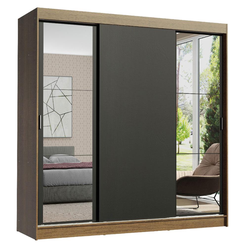 Foto 1 | Ropero Madesa Reno 3 Puertas Corredizas Con Espejos
