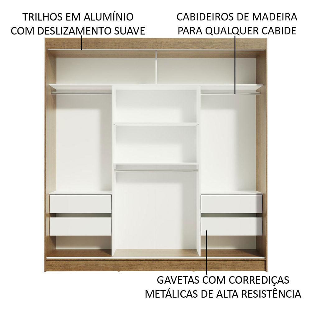 Foto 5 | Ropero Madesa Reno 3 Puertas Corredizas Con Espejos