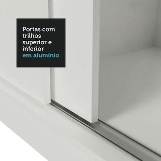 Foto 7 | Ropero Madesa Lyon 3 Puertas Corredizas con Espejos 2 Cajones Blanco