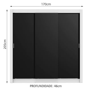 Foto 3 | Closet Madesa Lyon Plus 3 Puertas Corredizas 4 Cajones