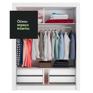 Foto 7 | Closet Madesa Dallas Plus 2 Puertas Corredizas 4 Cajones