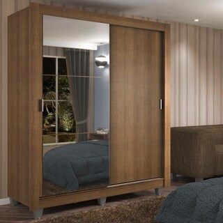Foto 1 | Closet Madesa Dallas con Patas 2 Puertas Corredizas 1 Espejo 2 Cajones