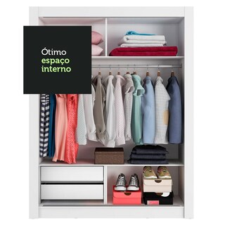 Foto 7 | Closet Madesa Dallas 2 Puertas Corredizas 1 Espejo 2 Cajones