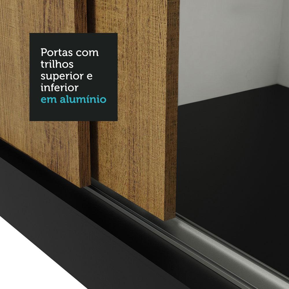 Foto 8 pulgar | Closet Madesa Negro con Espejo
