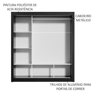 Foto 5 | Closet Madesa Marrón con Espejo