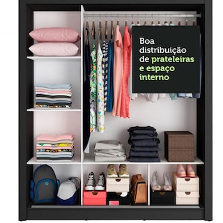 Foto 6 | Closet Madesa Marrón con Espejo