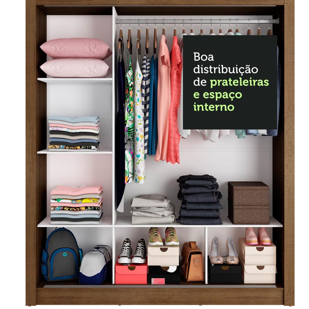 Foto 7 pulgar | Ropero 3 Puertas Corredizas 2 con Espejos Mónaco Madesa