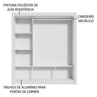 Foto 5 | Ropero Madesa Mónaco 3 Puertas Corredizas 1 con Espejo