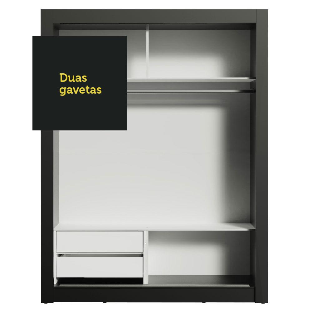 Foto 7 | Closet Madesa Dallas 2 Puertas Corredizas 1 Espejo 2 Cajones