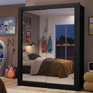 Foto 1 | Ropero Madesa Dallas 2 Puertas Corredizas Con Espejo 2 Cajones
