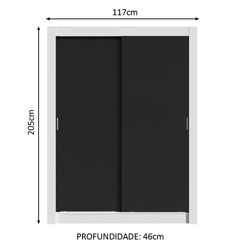 Foto 4 pulgar | Closet Madesa Dallas Plus 2 Puertas Corredizas 4 Cajones