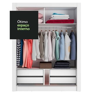 Foto 7 | Closet Madesa Dallas Plus 2 Puertas Corredizas 4 Cajones