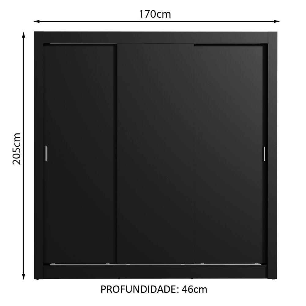 Foto 4 pulgar | Closet Madesa Lyon 3 Puertas Corredizas 2 Cajones