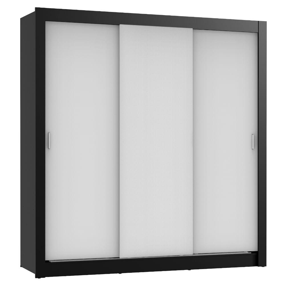 Foto 1 | Ropero Madesa Lyon Plus 3 Puertas Corredizas 4 Cajones Negro