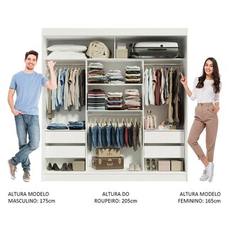 Foto 4 | Ropero Madesa Reno 3 Puertas Corredizas Con Espejo
