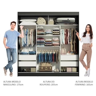 Foto 4 | Ropero Closet Madesa Reno 3 Puertas con Espejo