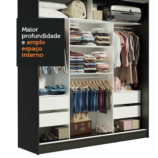 Foto 6 | Ropero Closet Madesa Reno 3 Puertas con Espejo