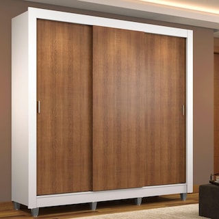 Foto 2 | Closet Madesa Blanco con 3 Puertas