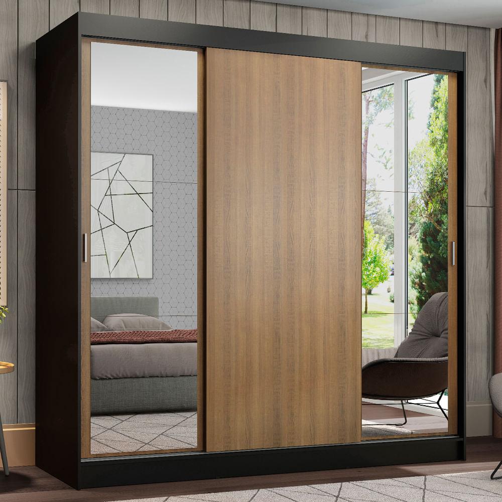 Foto 1 | Clóset Madesa Reno con 3 Puertas Corredizas y 2 Espejos