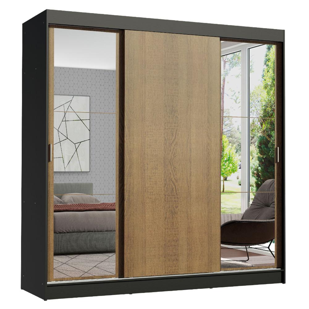 Foto 2 | Clóset Madesa Reno con 3 Puertas Corredizas y 2 Espejos