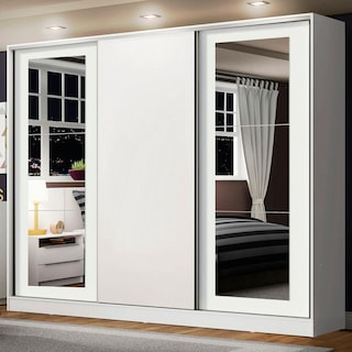Foto 2 | Closet Madesa Blanco con 3 Puertas