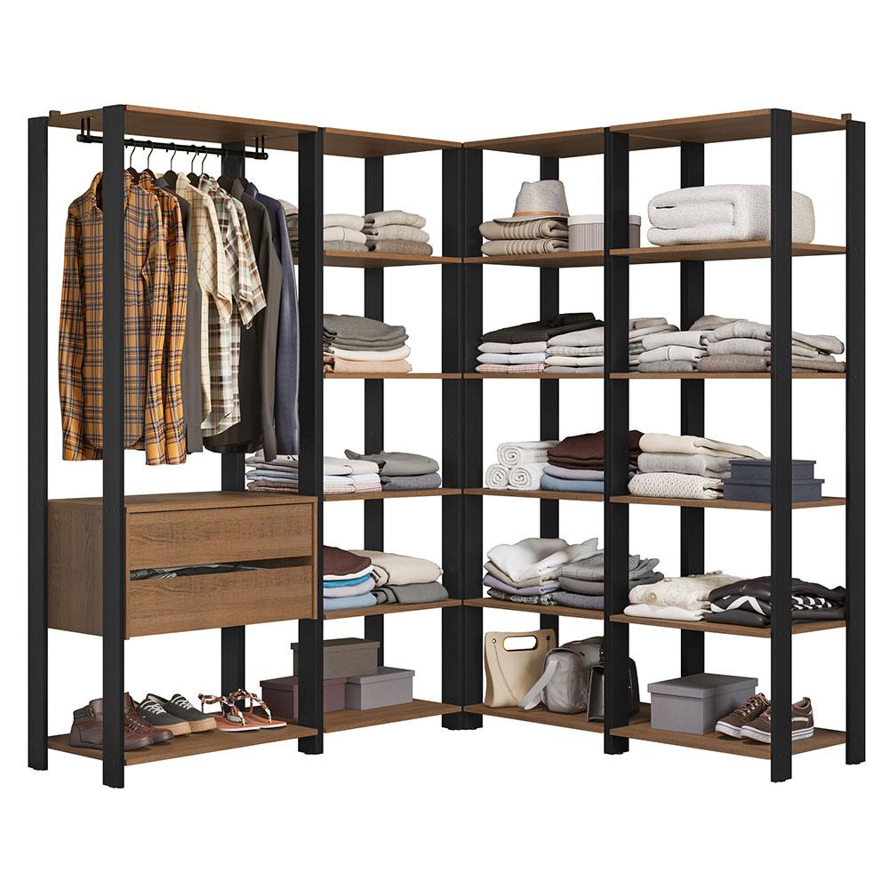 Ropero Closet Guardarropas Madesa Valencia 337 cm