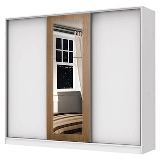 Foto 1 | Closet Madesa Blanco con 3 Puertas