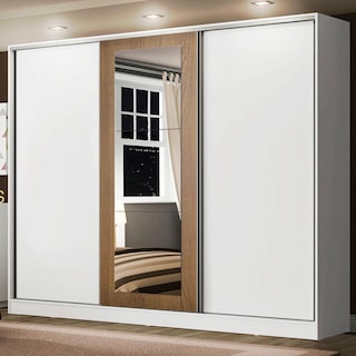 Foto 2 | Closet Madesa Blanco con 3 Puertas