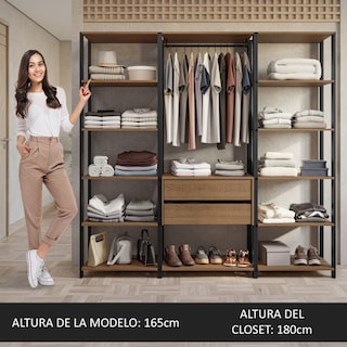 Foto 5 | Ropero Closet Guardarropas Madesa Valencia 188cm Mp 01