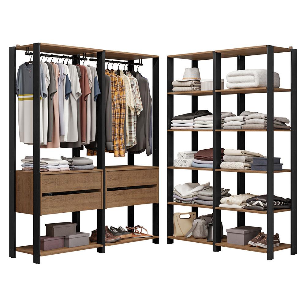 Ropero Closet Guardarropas Madesa Valencia 358cm Mn 03