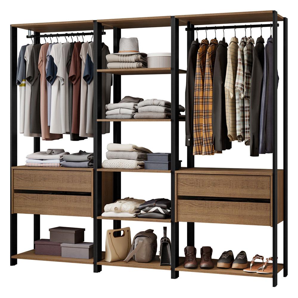 Ropero Closet Guardarropas Madesa Valencia 199cm Mp 02