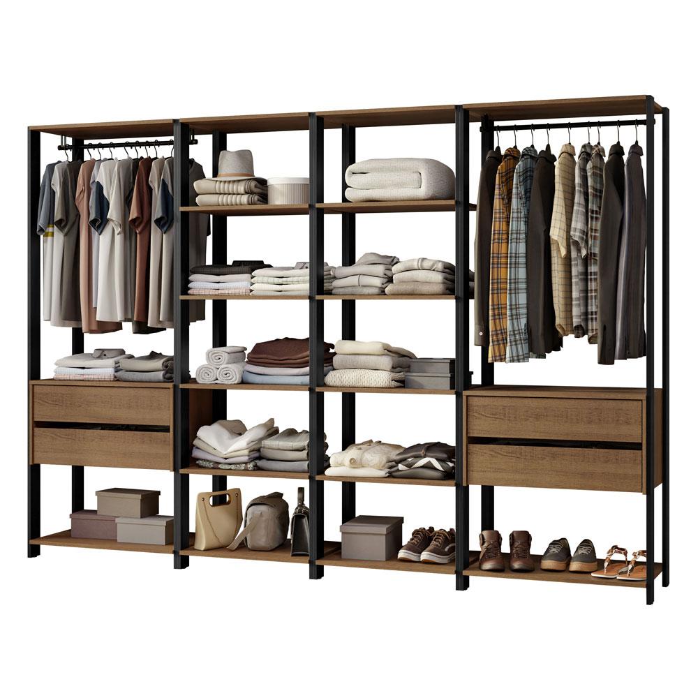 Ropero Closet Guardarropas Madesa Valencia 258cm Mp 02