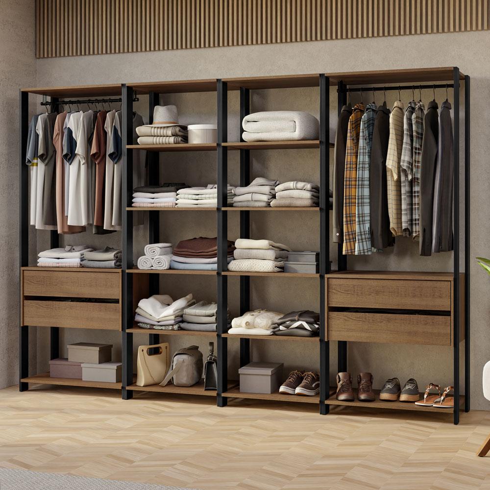 Foto 2 | Ropero Closet Guardarropas Madesa Valencia 258cm Mp 02
